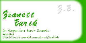 zsanett burik business card